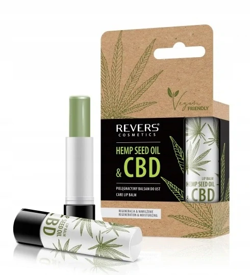 CBD balzám na rty s přírodním CBD olejem Revers