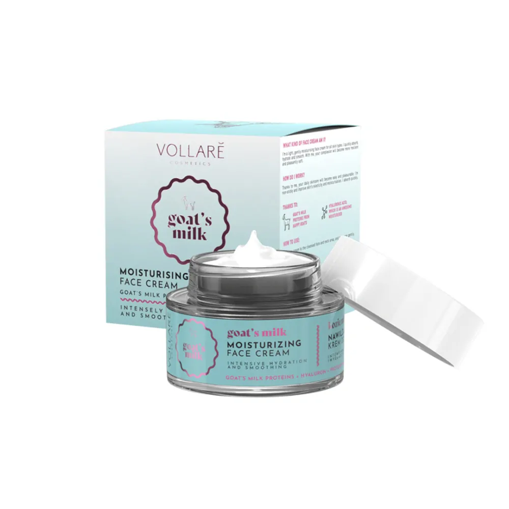 Krém hydratační s kozím mlékem Vollare 50 ml SLEVA ZL 8/26