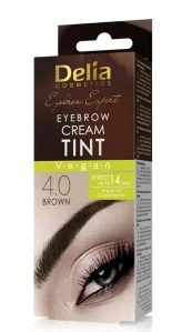 Delia Color Cream barva na obočí hnědá 30 ml
