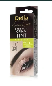 Delia Color Cream barva na obočí tmavě hnědá 30 ml