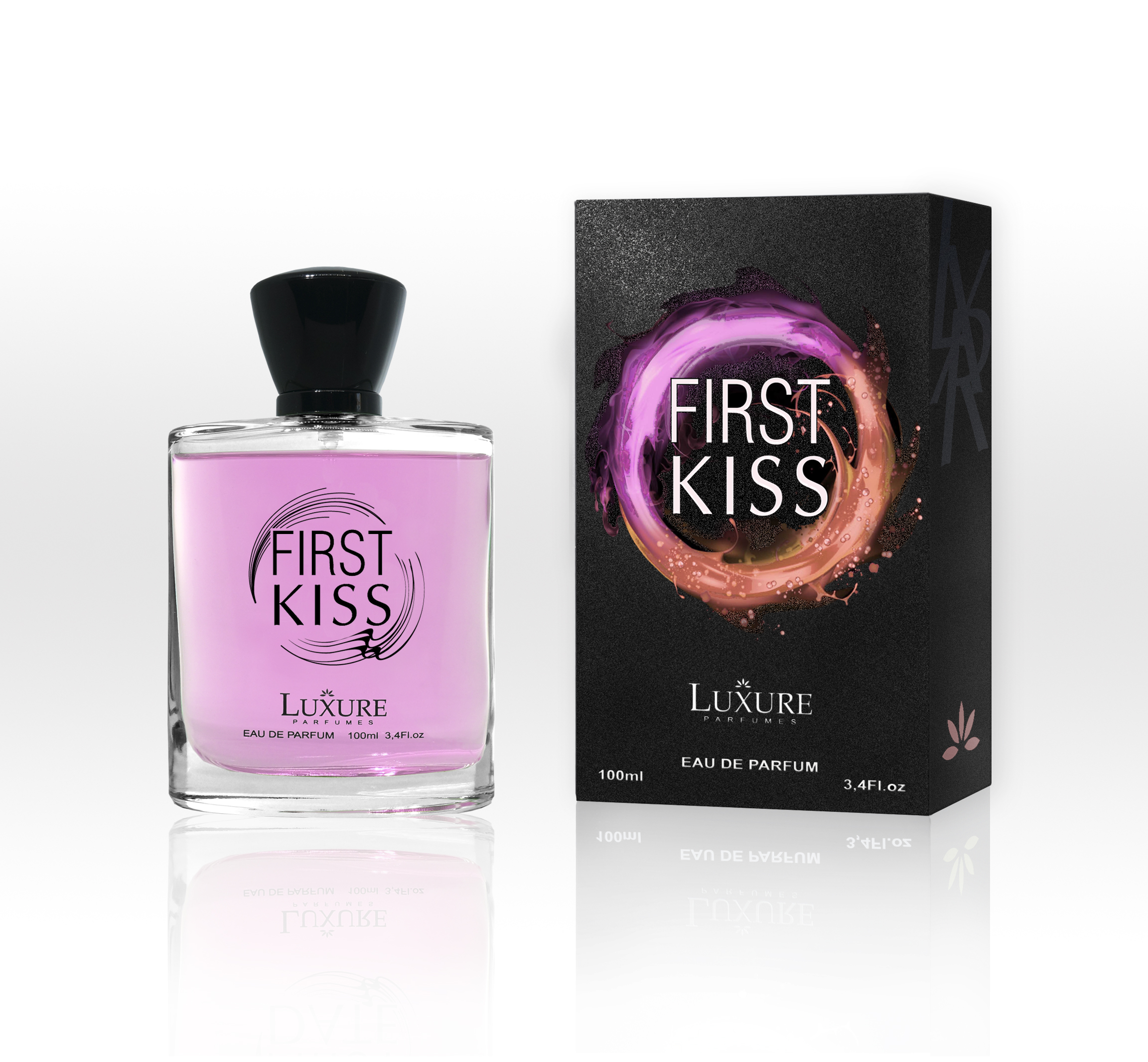 Luxure FIRST KISS-Inspirováno vůní YSL BLACK OPIUM LE PARFUM,  dámská parfémová voda 100ml