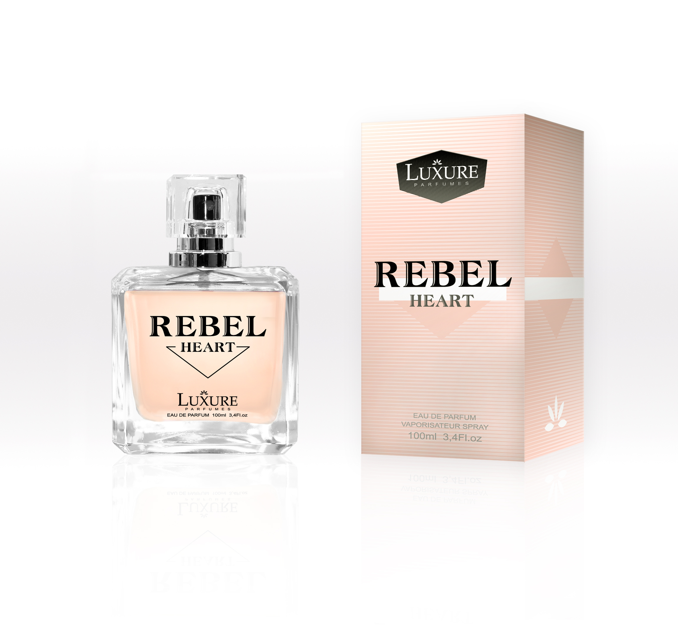 Luxure REBEL HEART-Inspirováno vůní PRADA PARADOXE, dámská parfémová voda 100ml